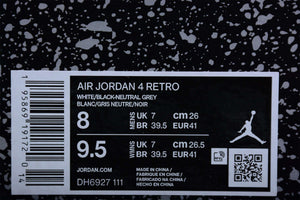  Air Jordan 4 Retro Military Black 